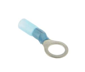 COSSE ELECTRIQUE A OEIL de 6  BLEUE THERMORETRACTABLE - 10 COSSES
