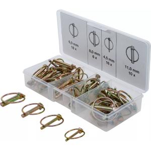 ASSORTIMENT DE 50 GOUPILLES CLIPS DE SECURITE, AGRICOLES