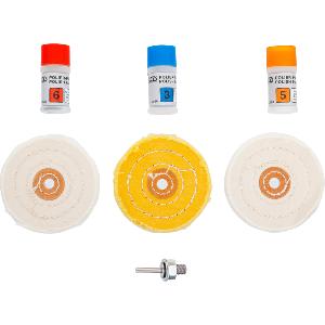 KIT DE POLISSAGE BGS TECHNIC POUR METAL DOUX