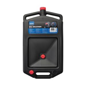 BIDON, BAC DE VIDANGE D'HUILE/LIQUIDE, JERRICAN 8 LITRES - NOIR